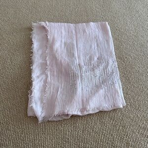 Women's Pink Sequin Scarf, Gently Used